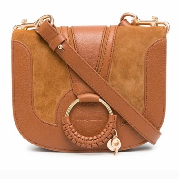 See By Chloe Tan Leather and Suede Crossbody Bag NWT - Picture 1 of 15